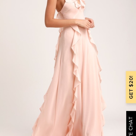 Lulus blush pink maxi dress - Picture 3 of 10